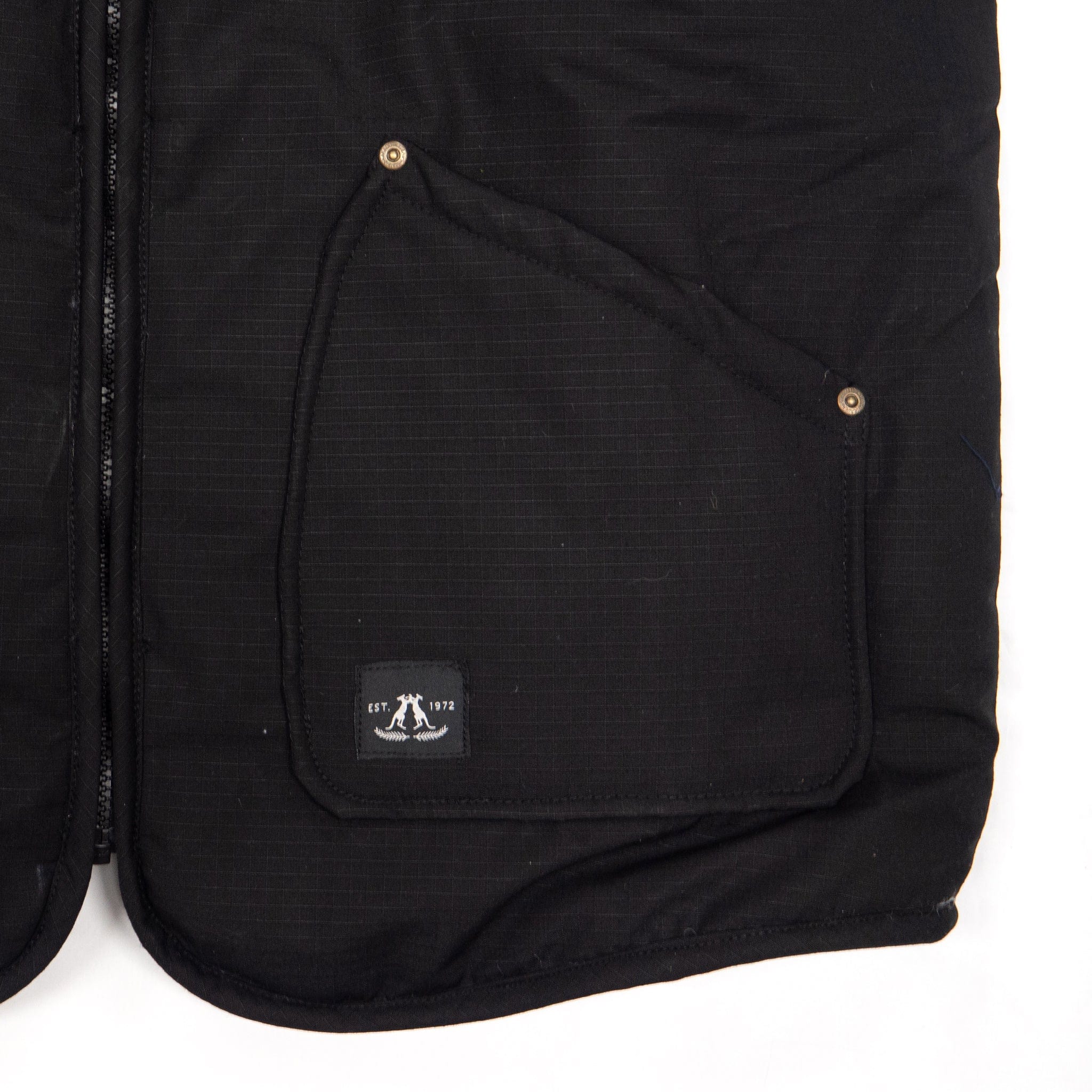 Wooli Vest & Button-In Liner in Black - Image 4