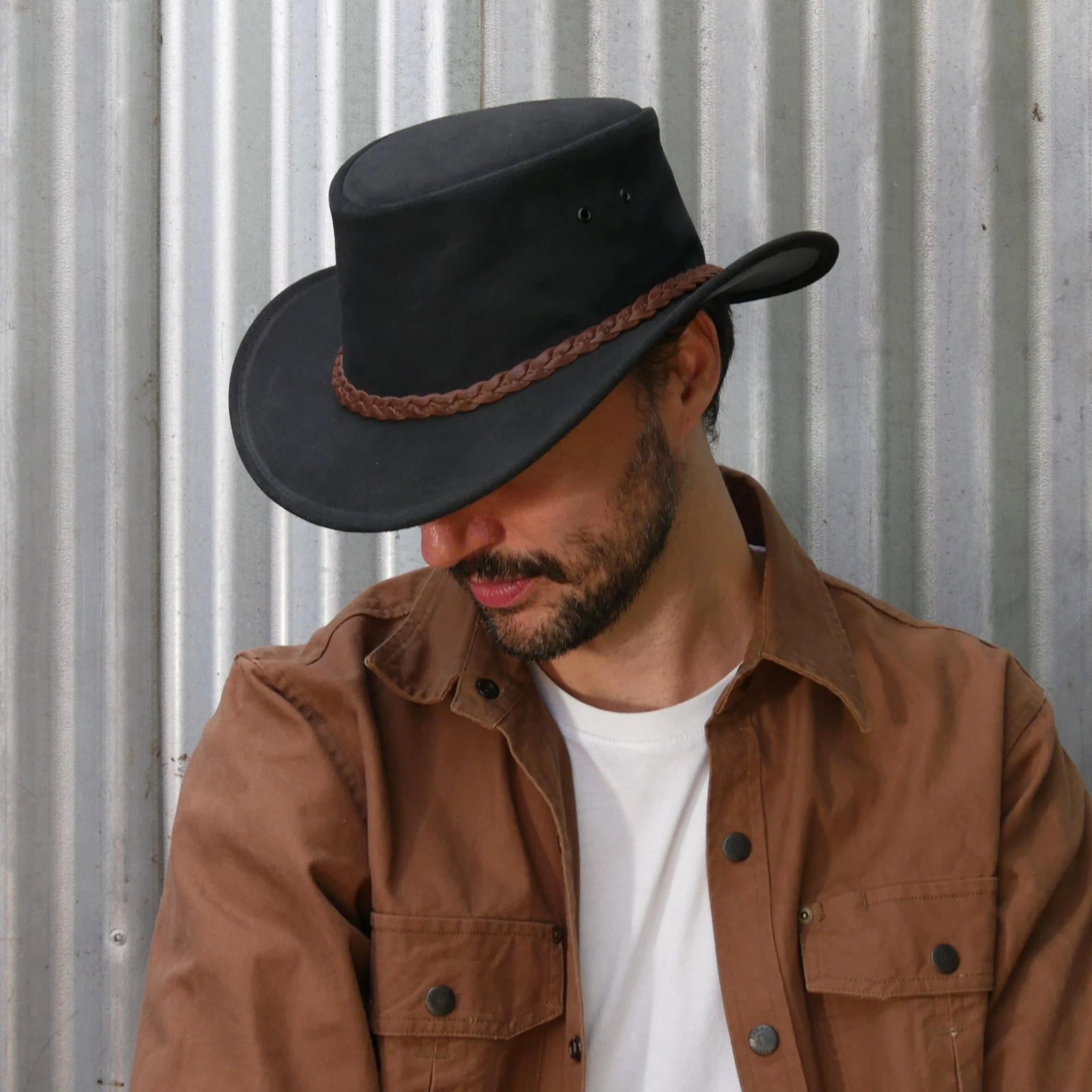 Tennyson Suede Leather Hat - Image 7
