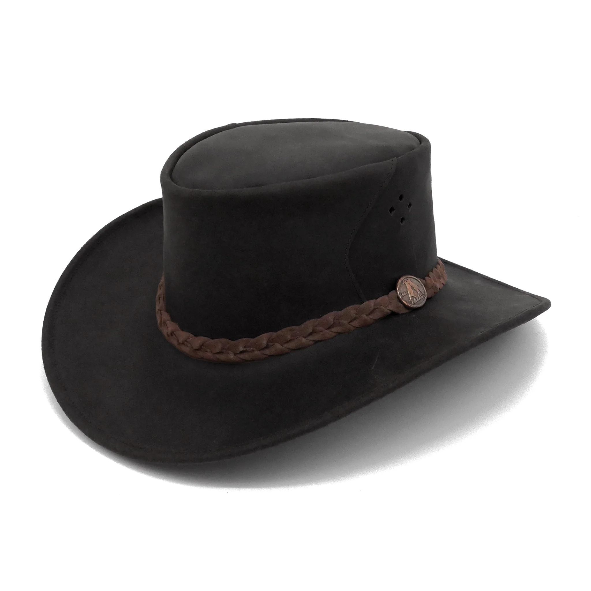 Albury Leather Hat - Image 11