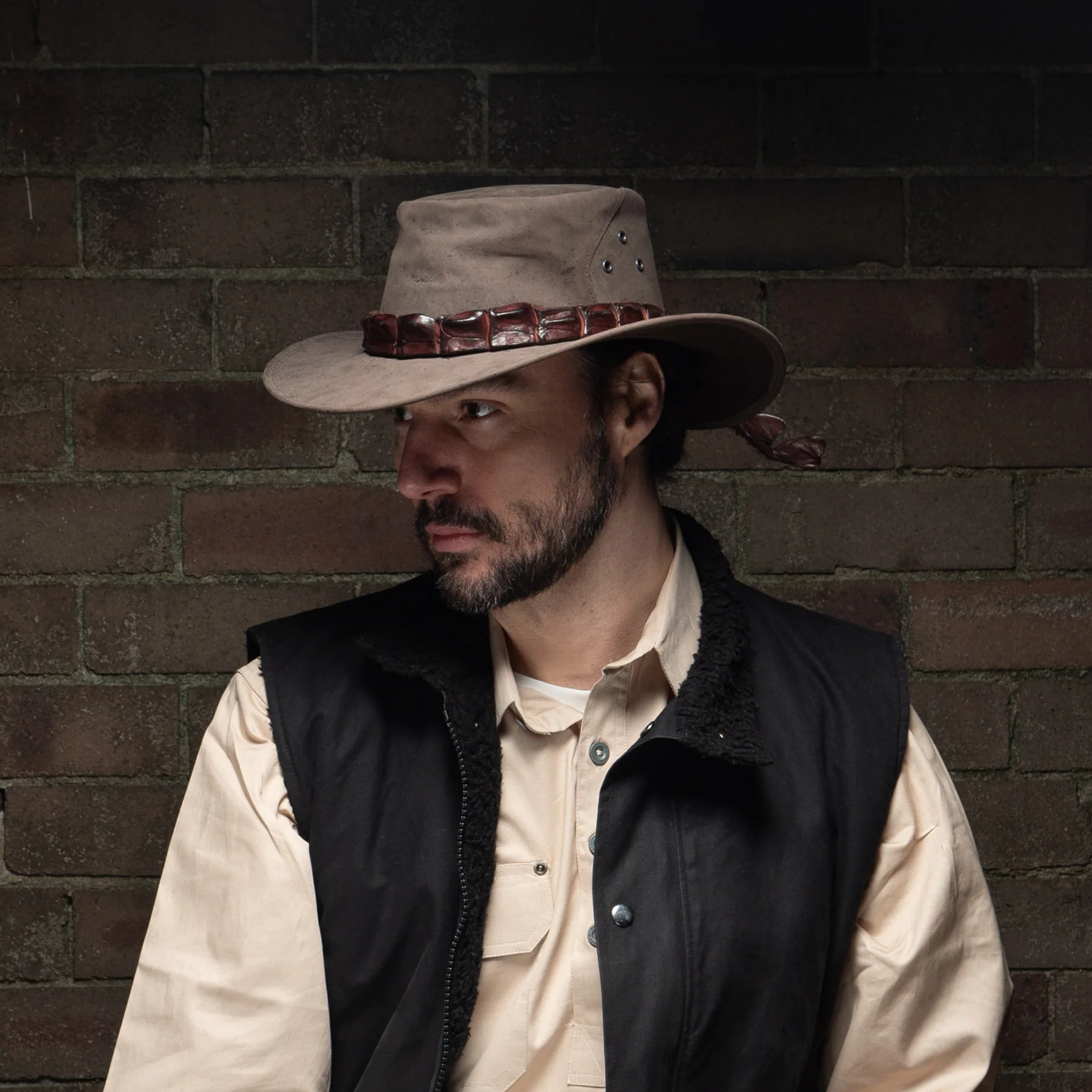 Karumba Kangaroo Leather Hat - Image 11