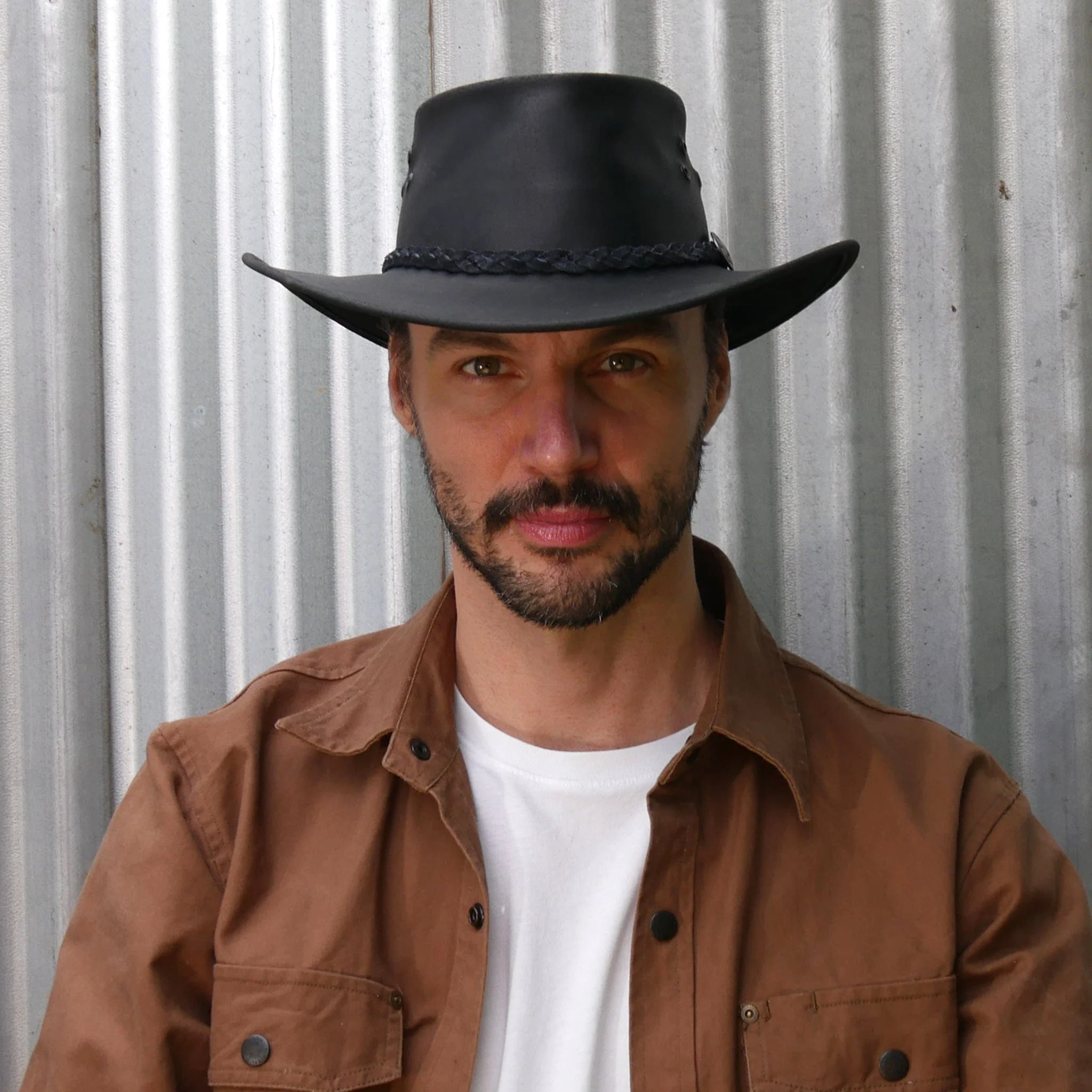 Busselton Leather Hat - Image 7