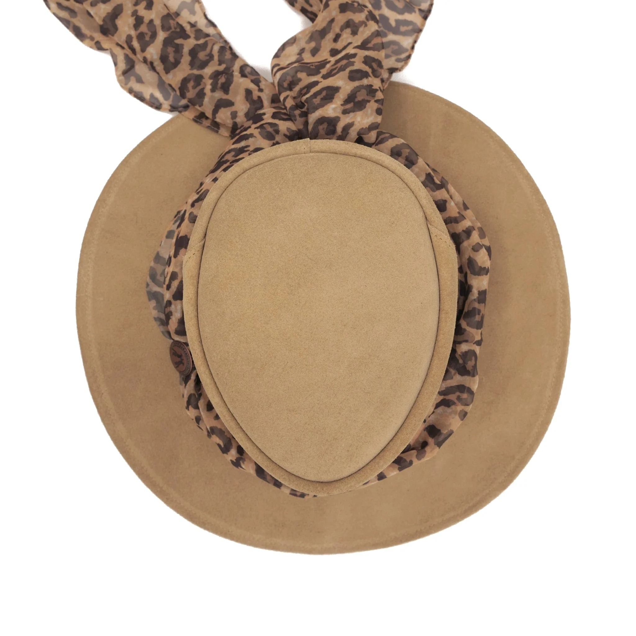 The Alice Suede Hat with Leopard Scarf - Image 19