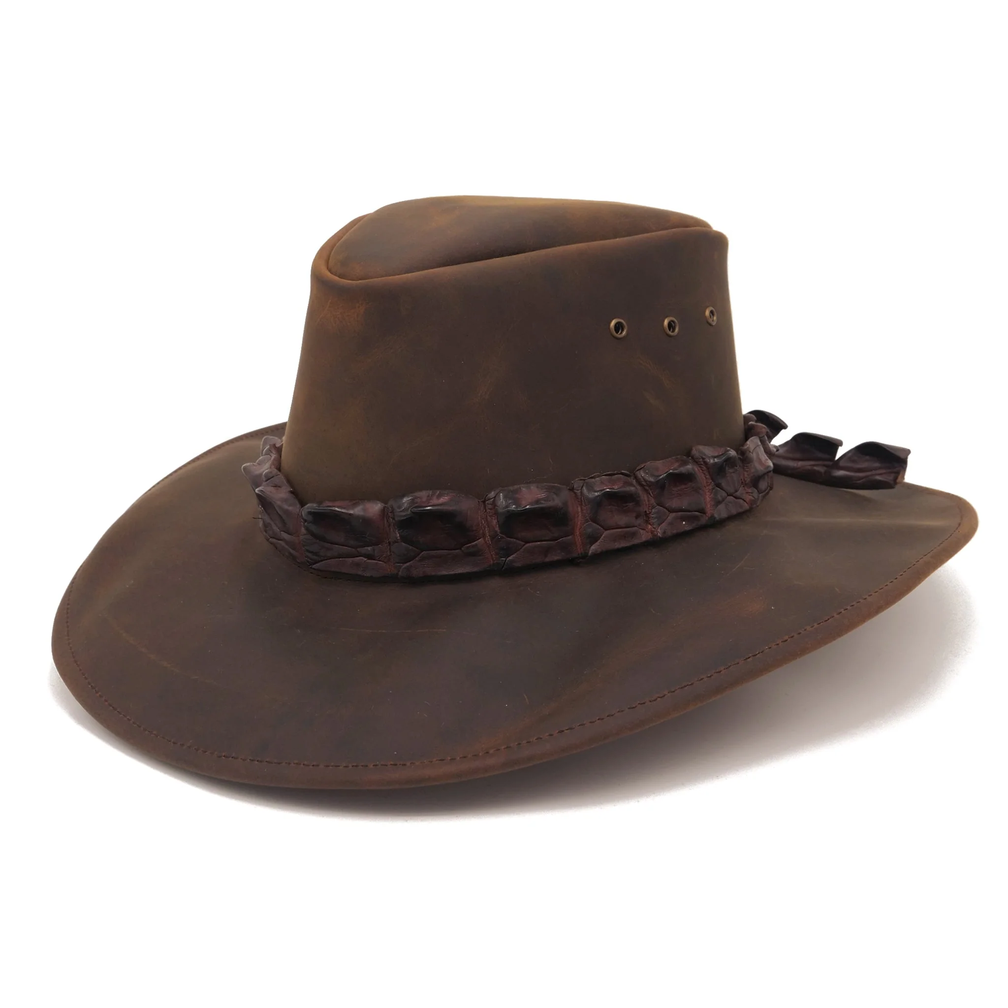 Longreach Shapeable Leather Hat - Image 10
