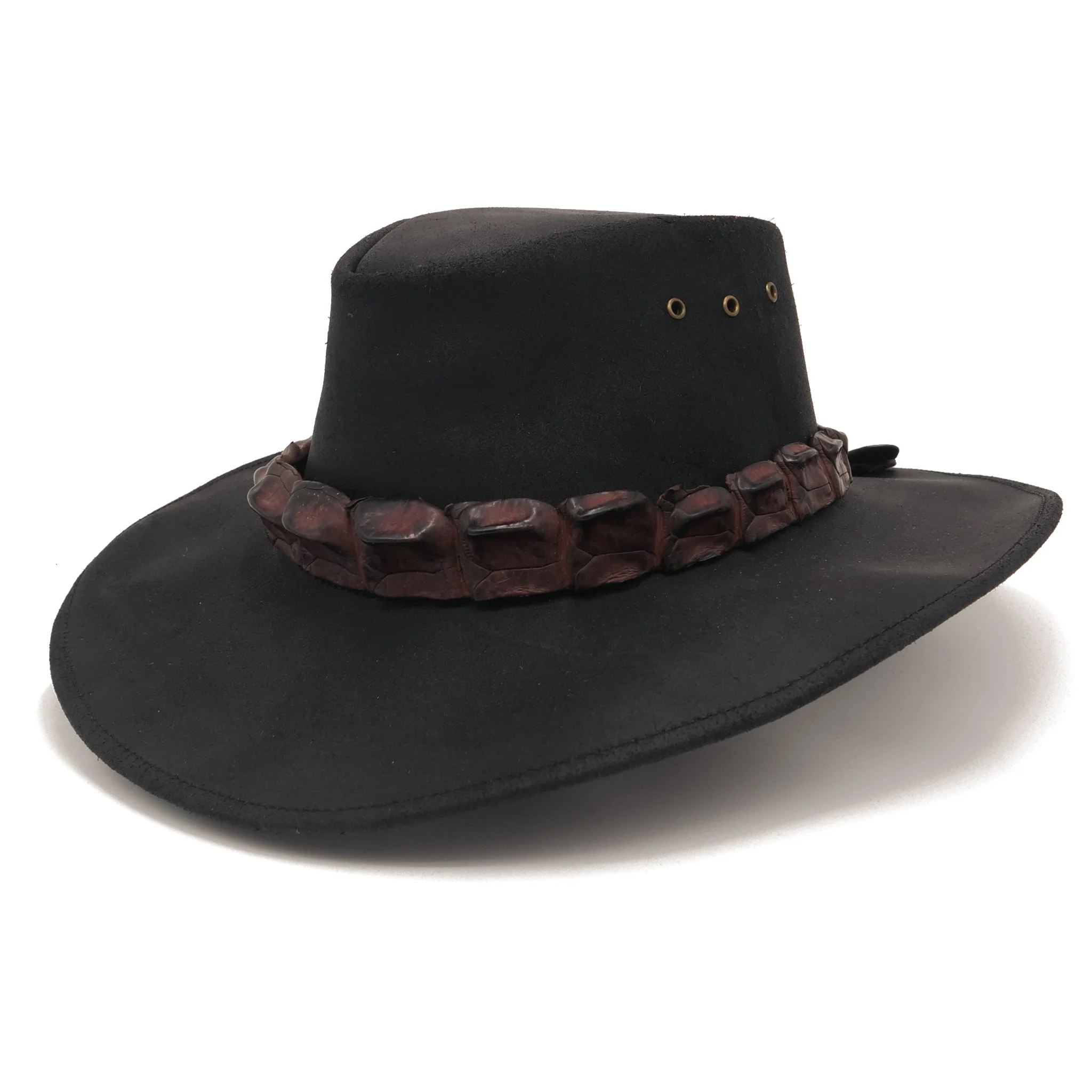 Longreach Shapeable Leather Hat - Image 3