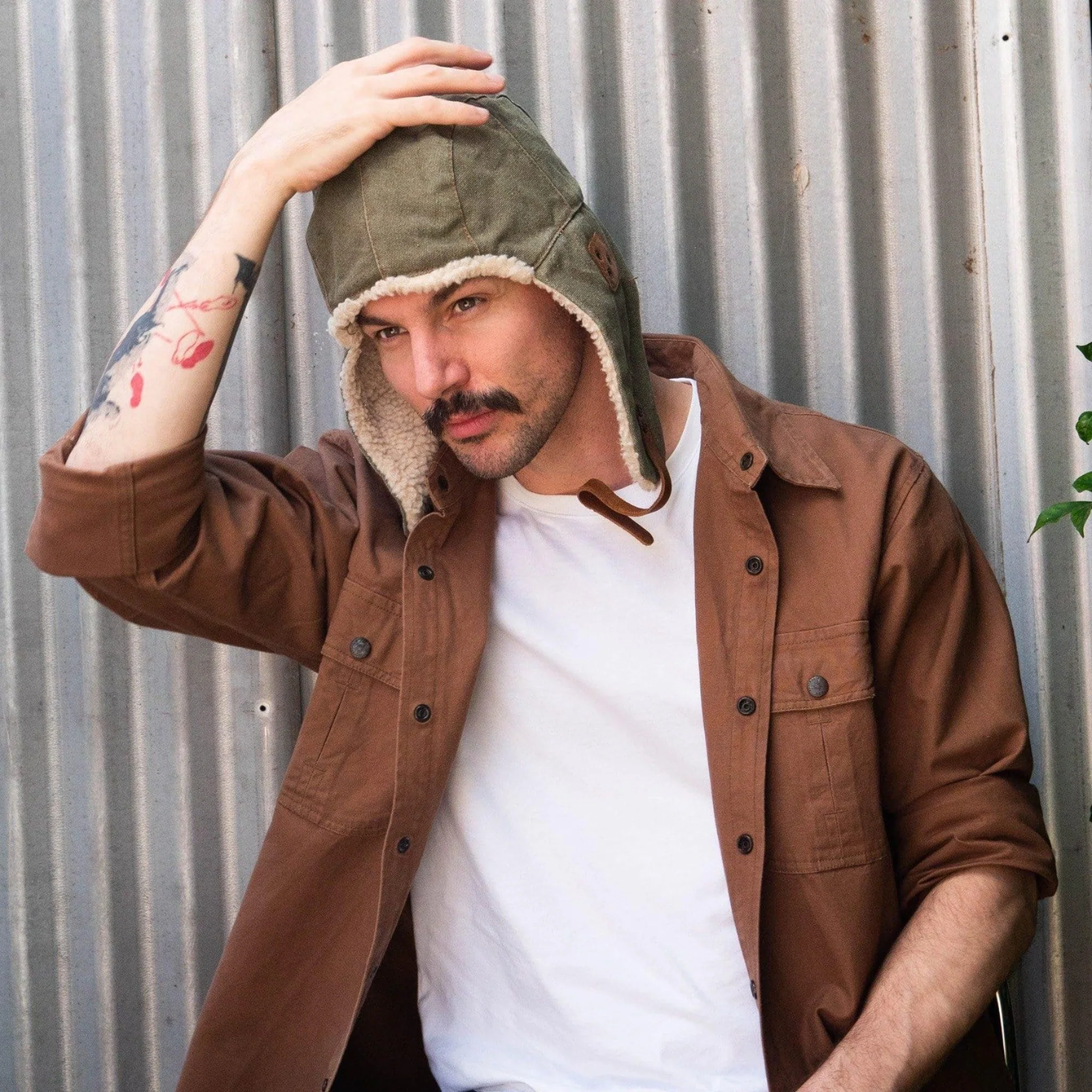 Baron Canvas Aviator Cap - Image 10