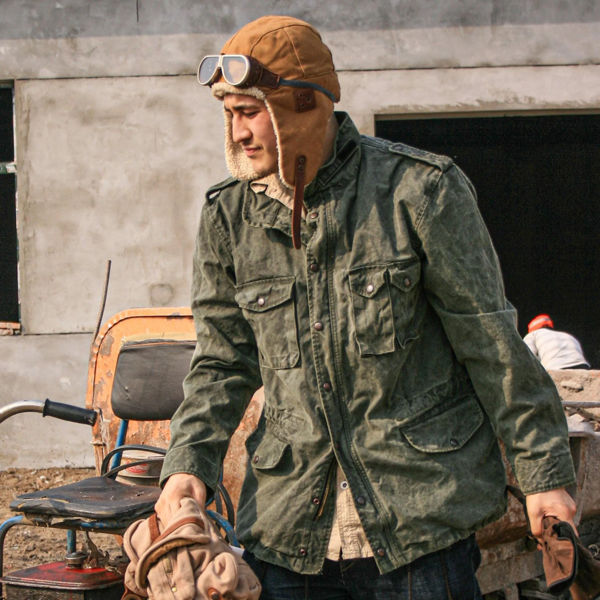 Baron Canvas Aviator Cap - Image 4