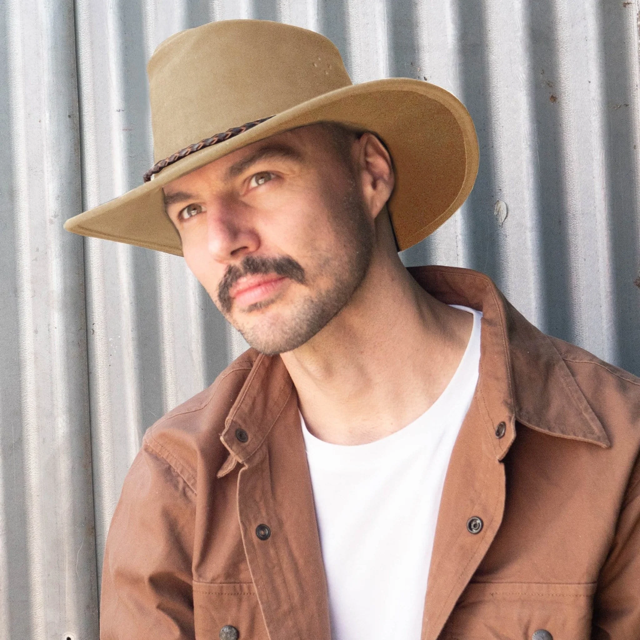 Queenslander Suede Leather Hat - Image 20