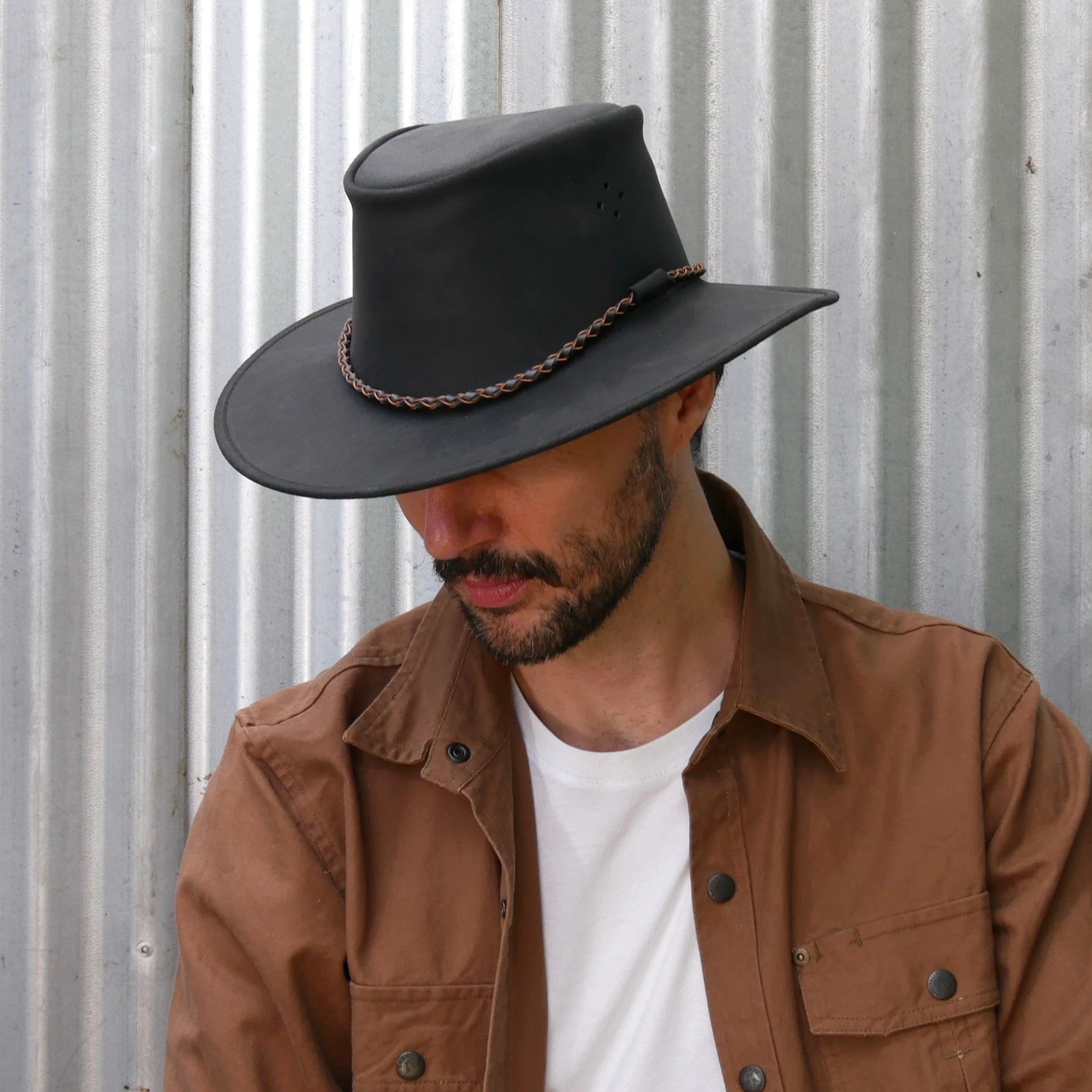 Sydney Leather Hat - Image 8