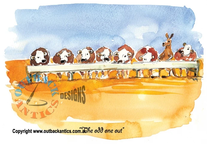 "Odd one out" Wrapped Greeting Card - Image 3