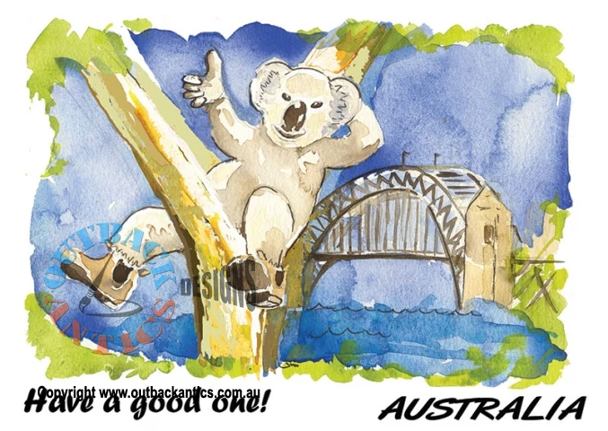 "Have a good one" Aussie Bush Greeting Card - Image 3