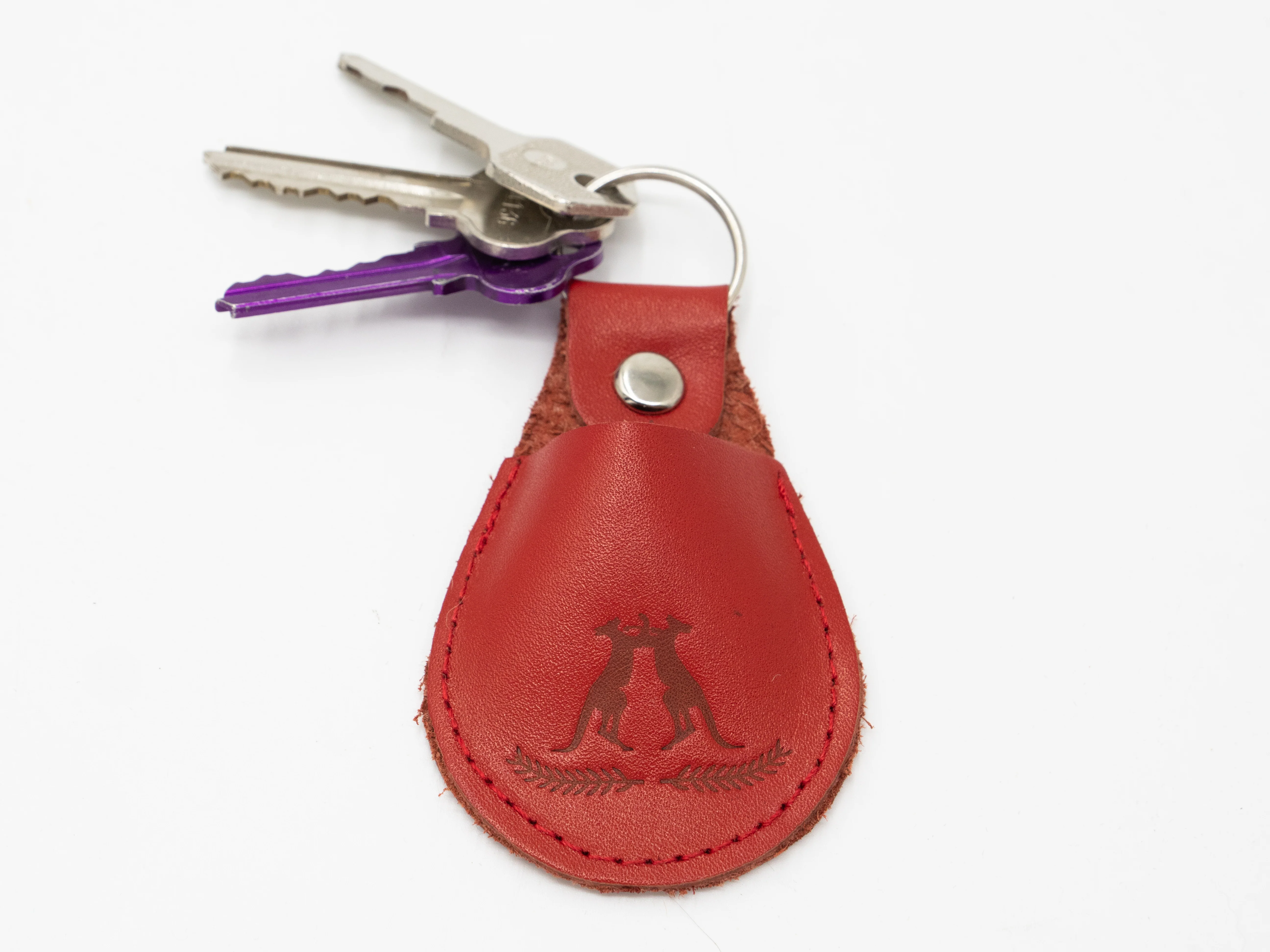 Joey Kangaroo Leather Keyring - Image 5
