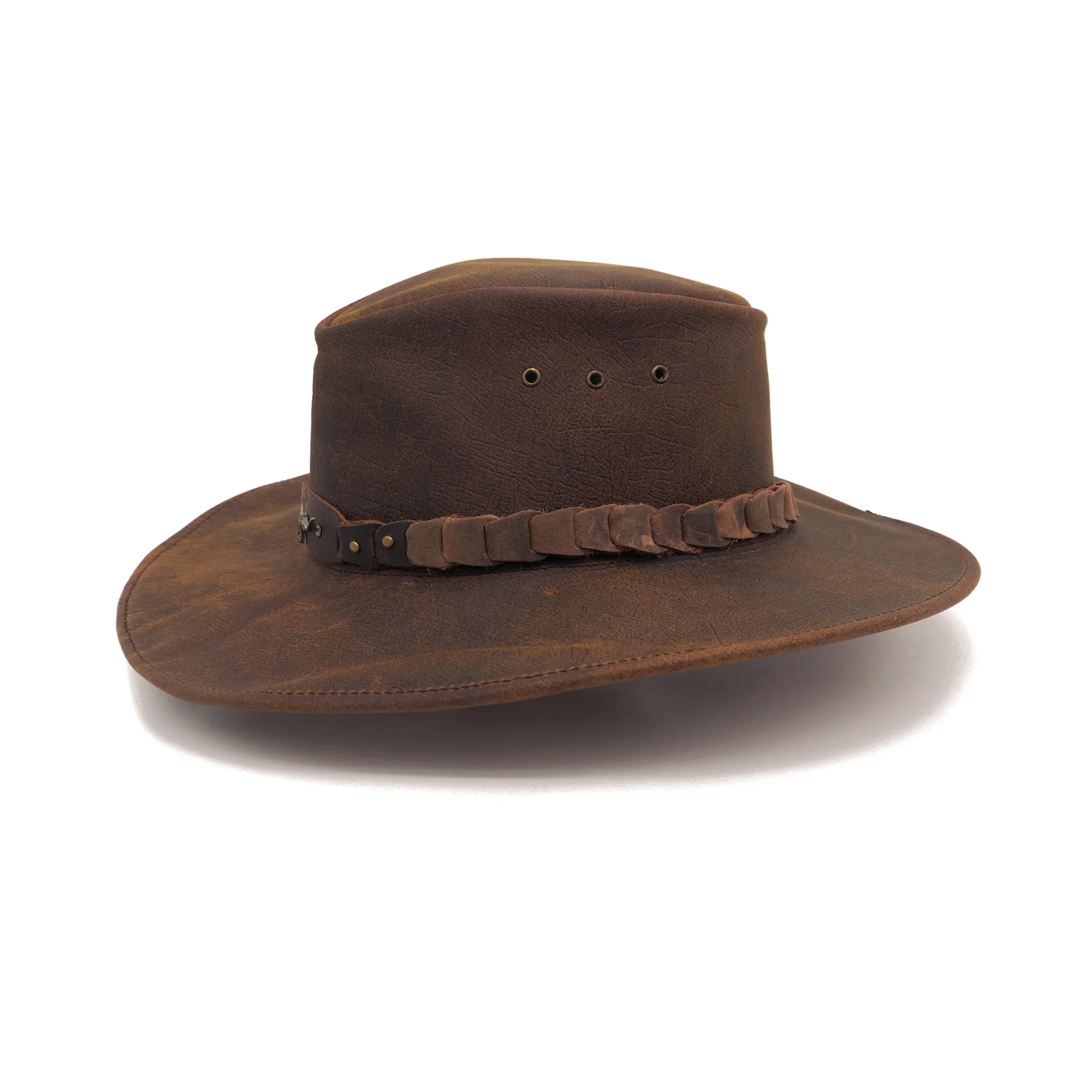Kids Brumby Shapeable Leather Hat - Image 4