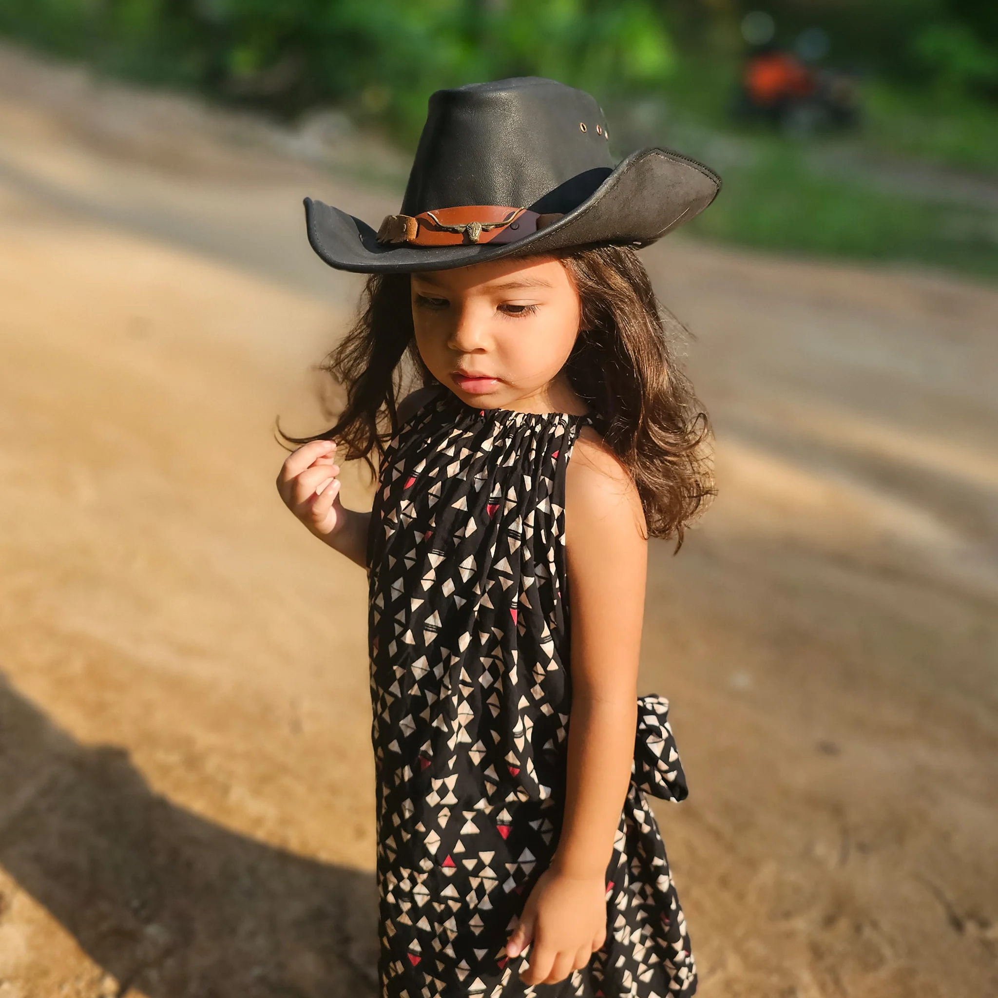 Kids Brumby Shapeable Leather Hat - Image 7