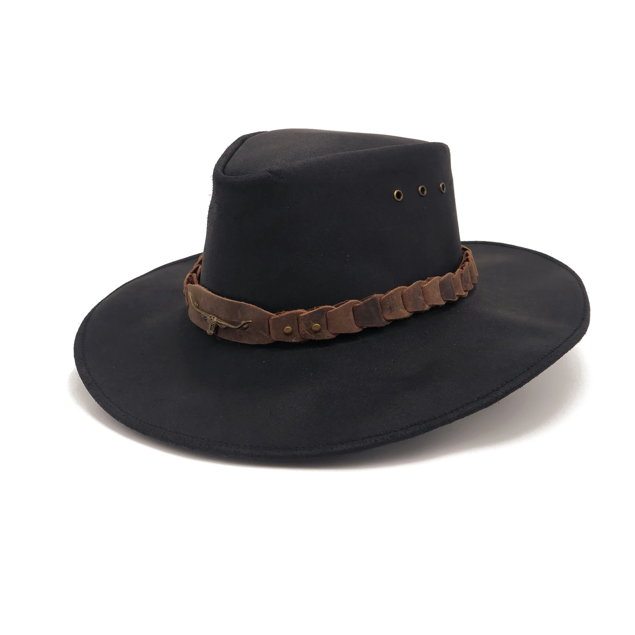 Kids Brumby Shapeable Leather Hat - Image 8