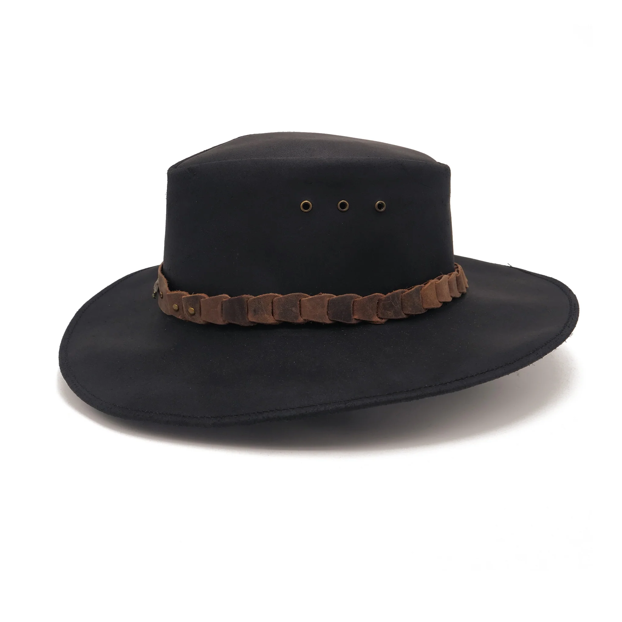 Kids Brumby Shapeable Leather Hat - Image 9