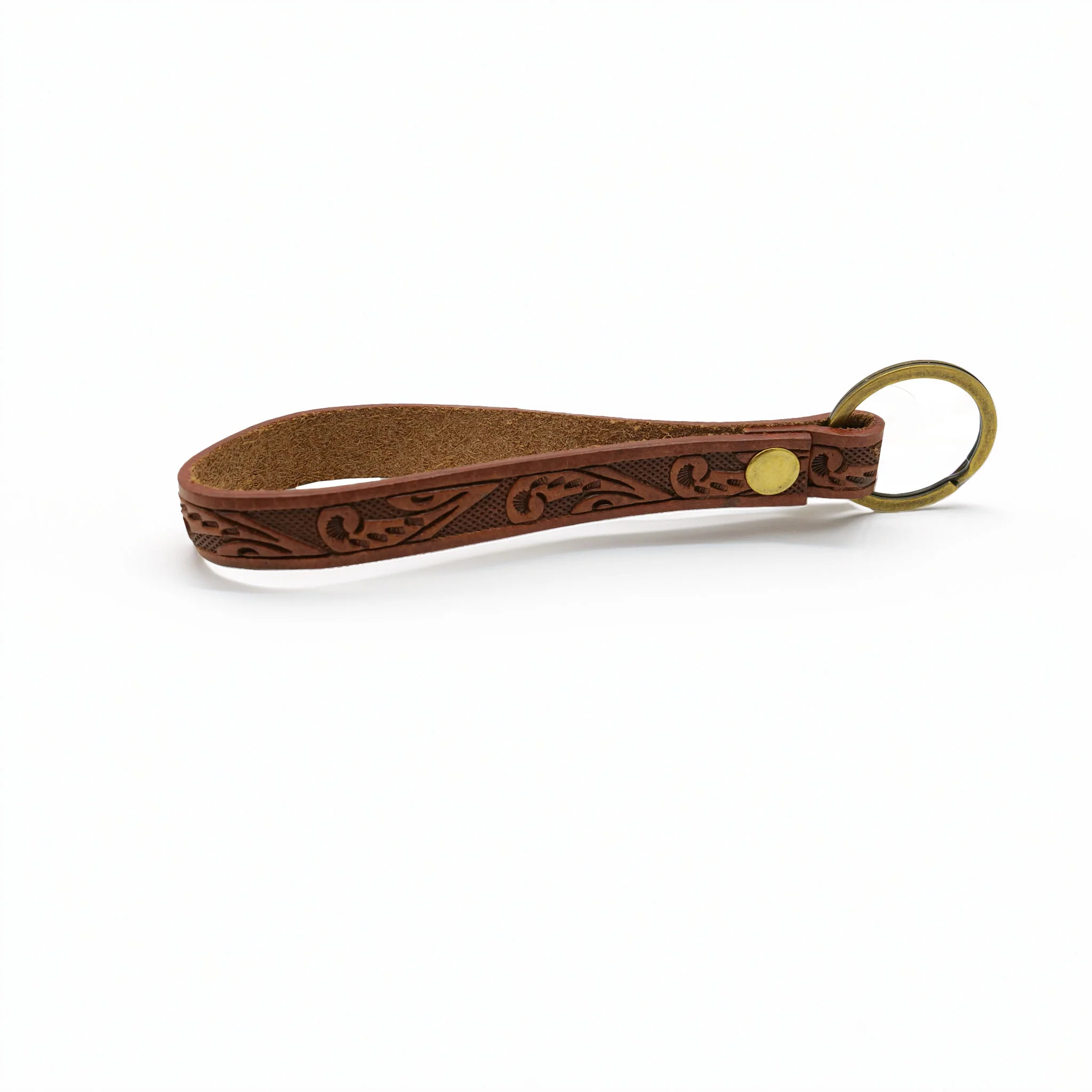 Embossed Leather Keyring - Image 8