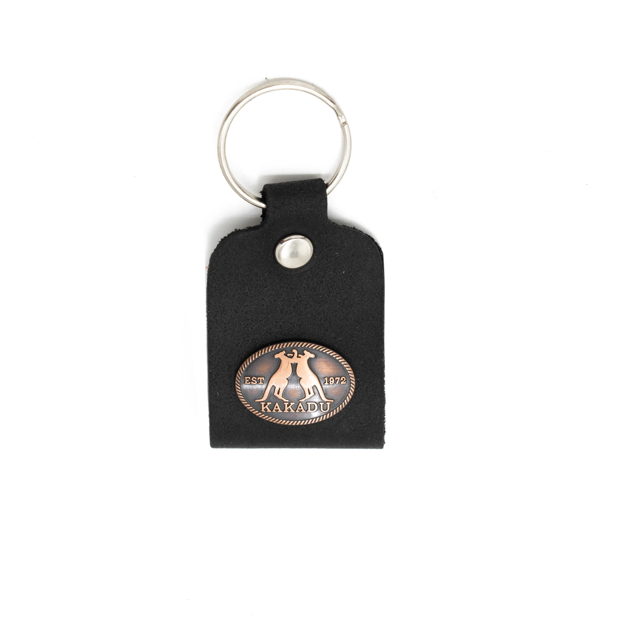 Leather Keyring With Metal Logo - Image 3