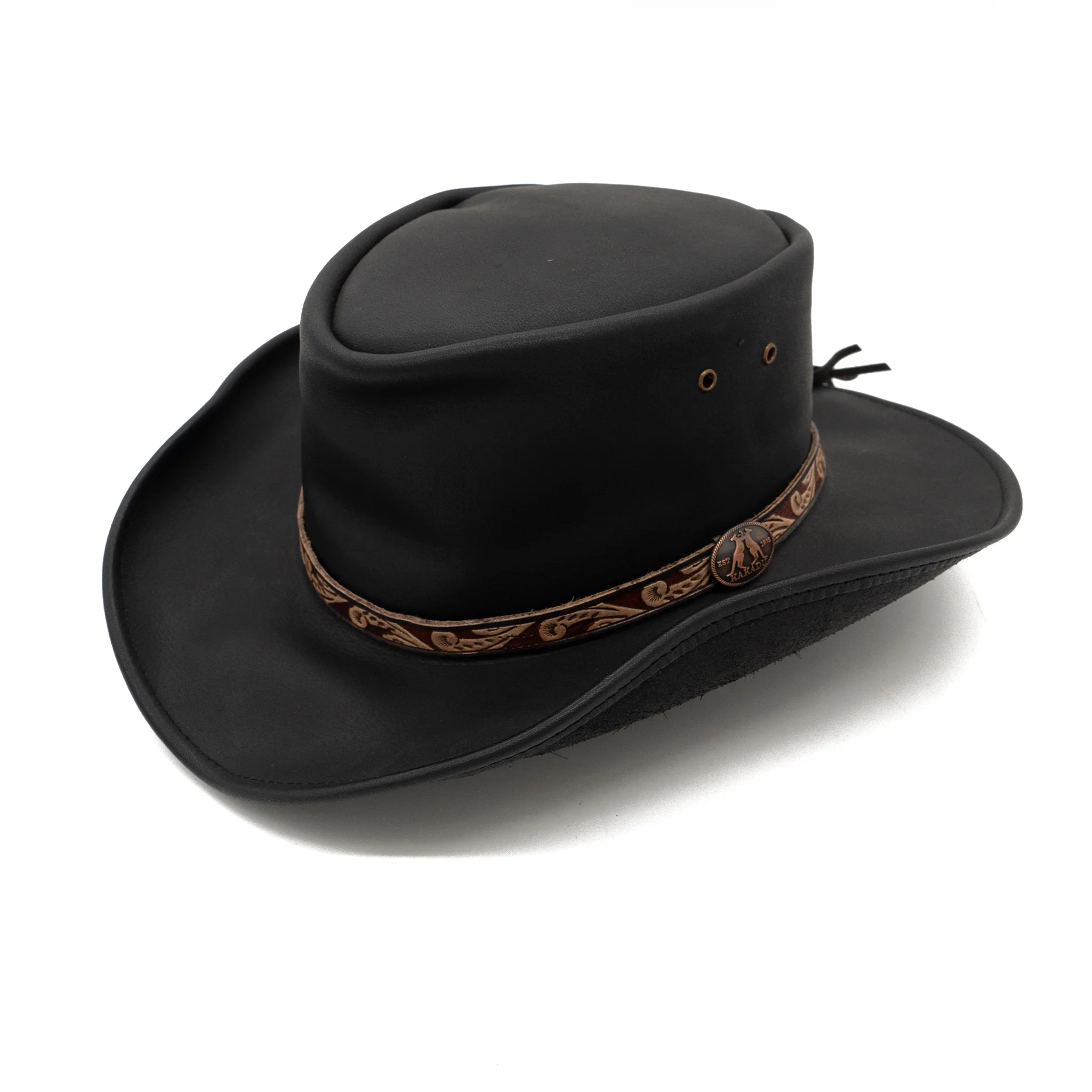 Tarcoola Shapeable Leather Hat - Image 3