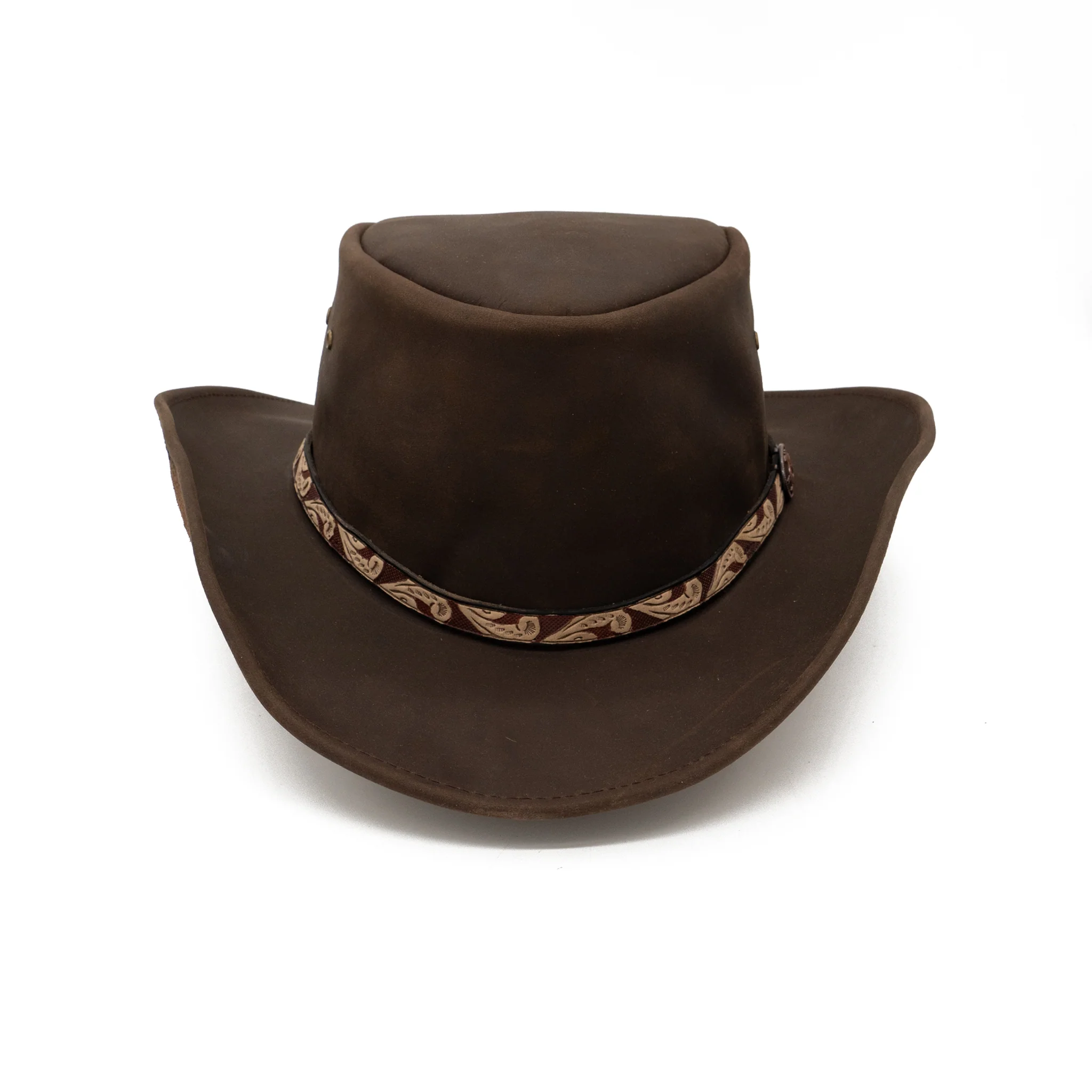 Tarcoola Shapeable Leather Hat - Image 7