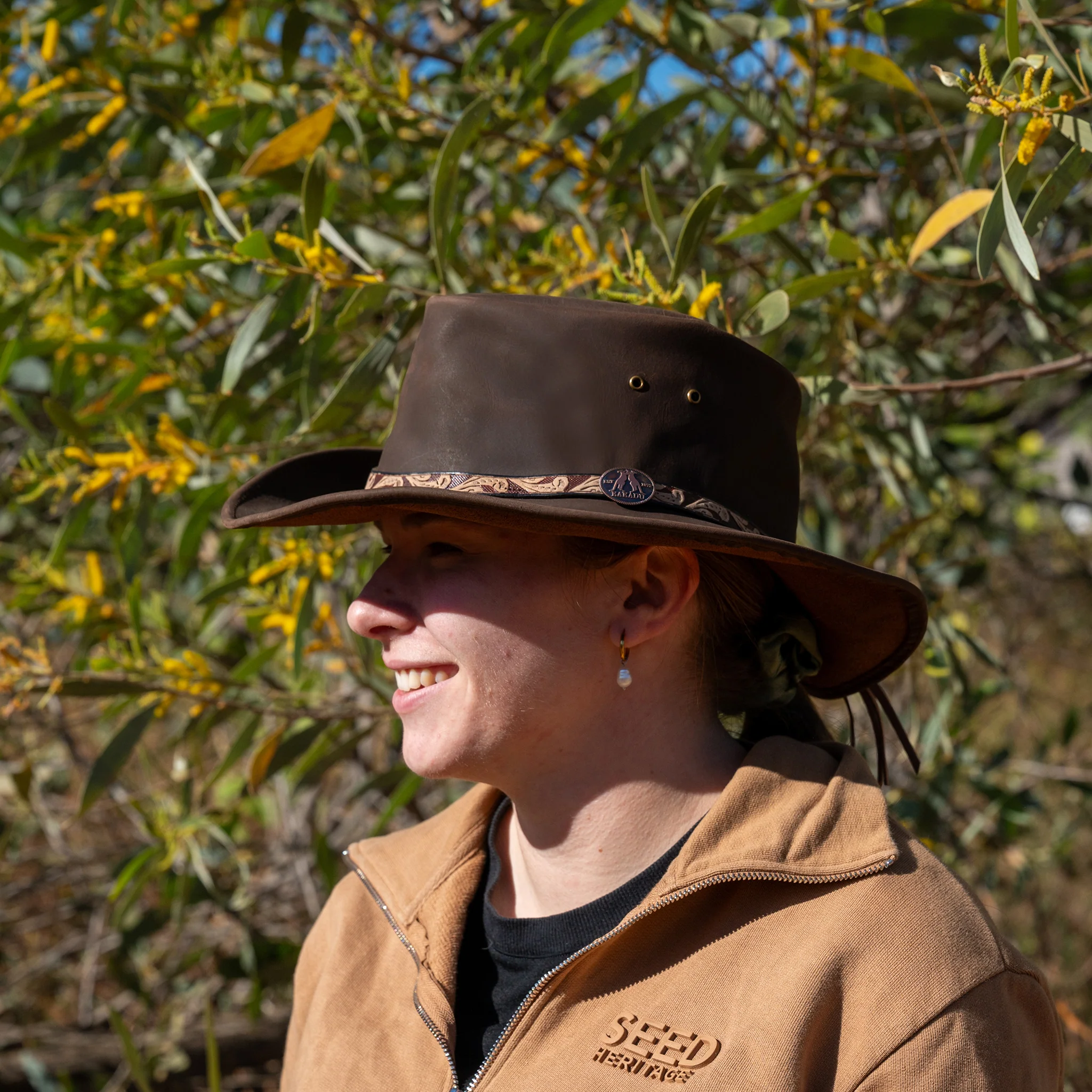 Tarcoola Shapeable Leather Hat - Image 8