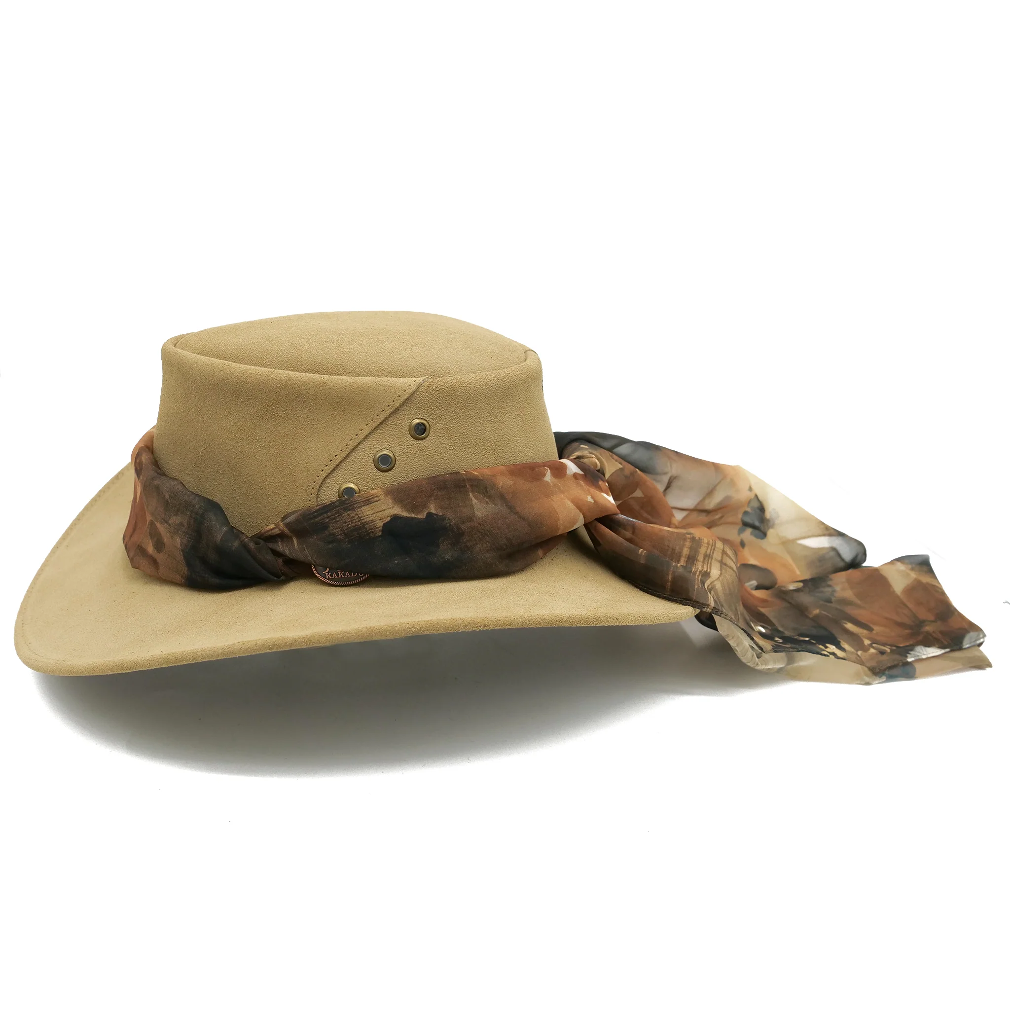 The Alice Suede Hat with Autumn Flower Scarf - Image 12