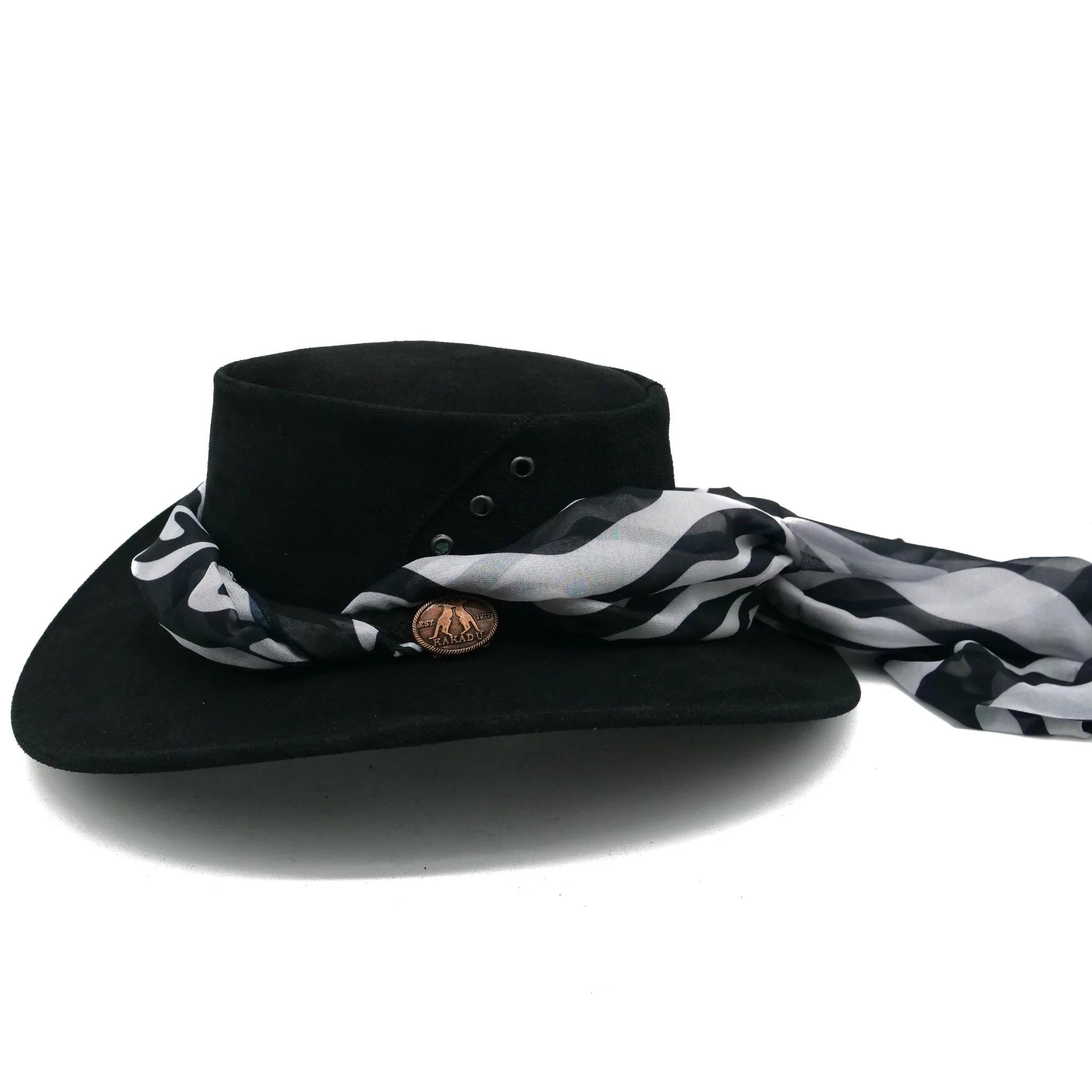 The Alice Suede Hat with Zebra Scarf - Image 3