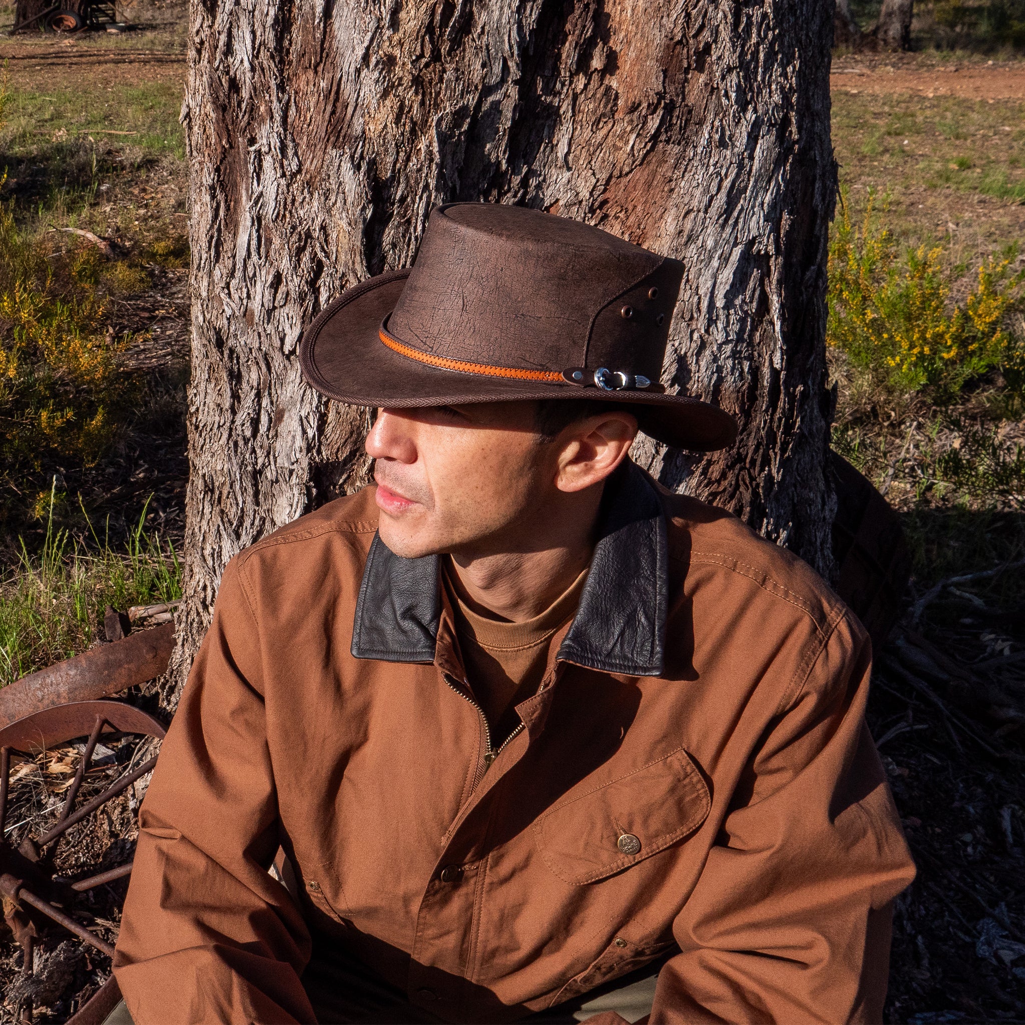 Wallaroo Kangaroo Leather Hat - Image 8